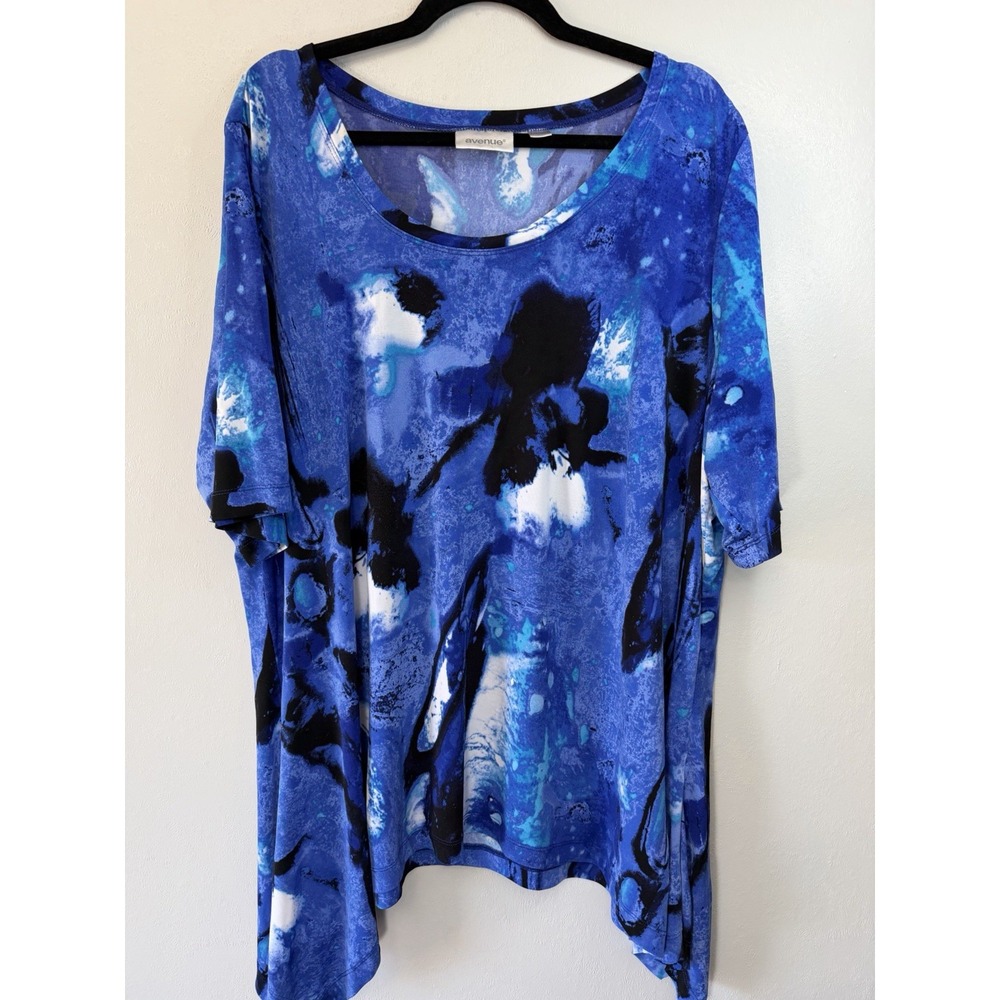 Avenue Plus Size Royal‎ Blue Sharkbite Top Size 22/24